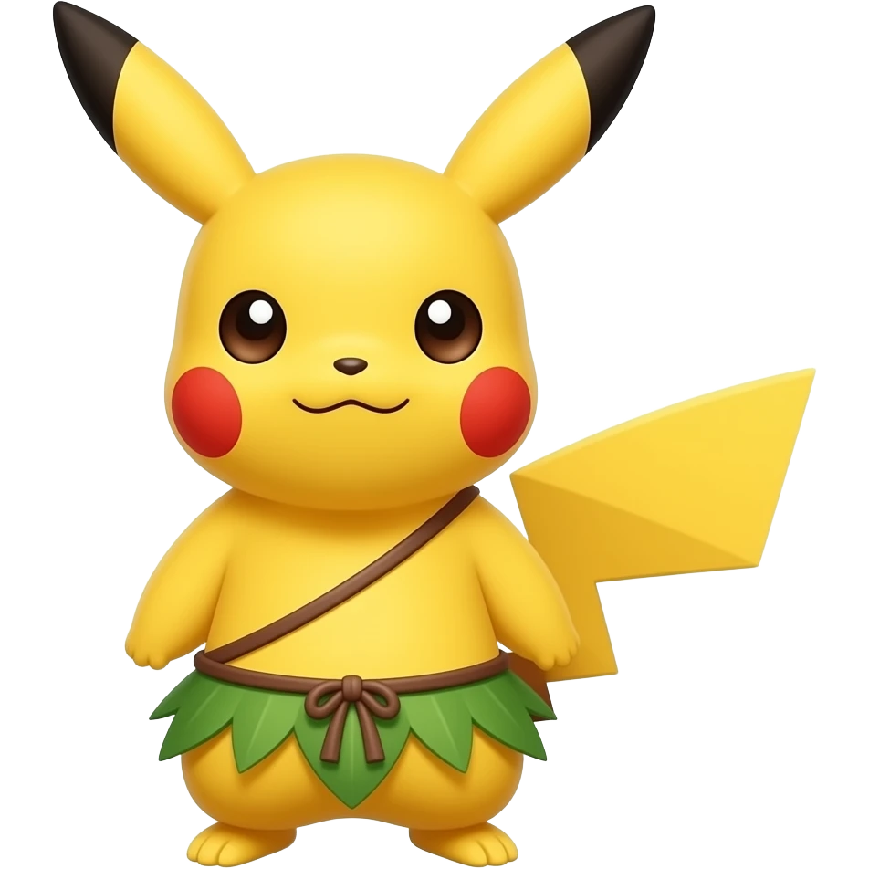 A Pikachu In A  Tarzan Loincloth emoji