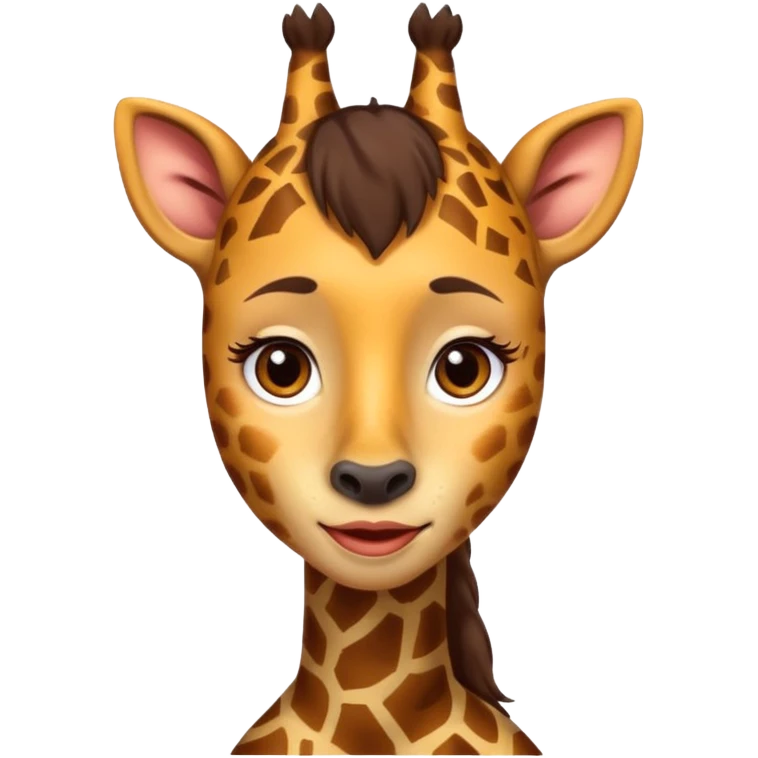 Woman with a neck like giraffe  emoji