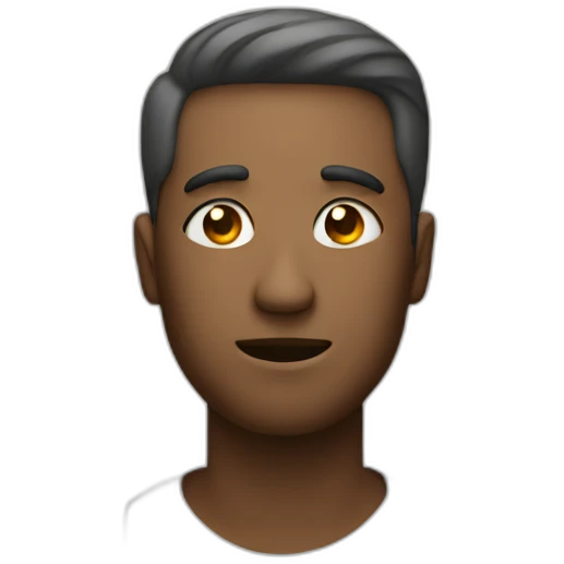 a man with question marks on his head emoji