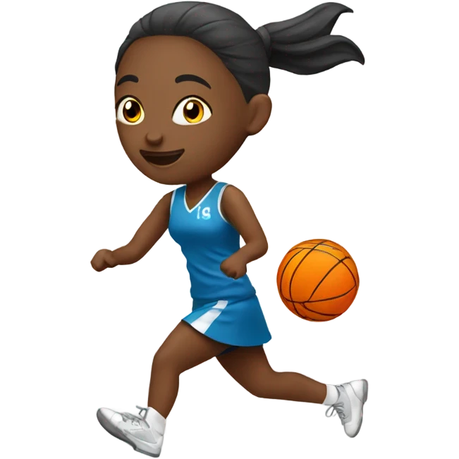 Girl playing netball emoji