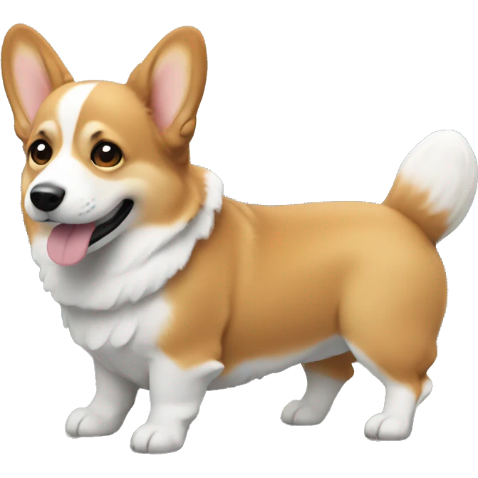 Corgi wind emoji