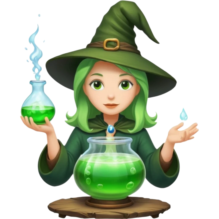 green witch cooking potion emoji