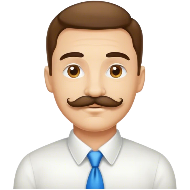 man with mustache saying thank  emoji