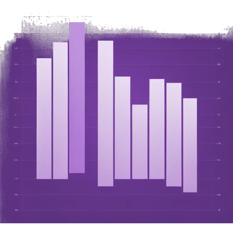 a purple data chart emoji