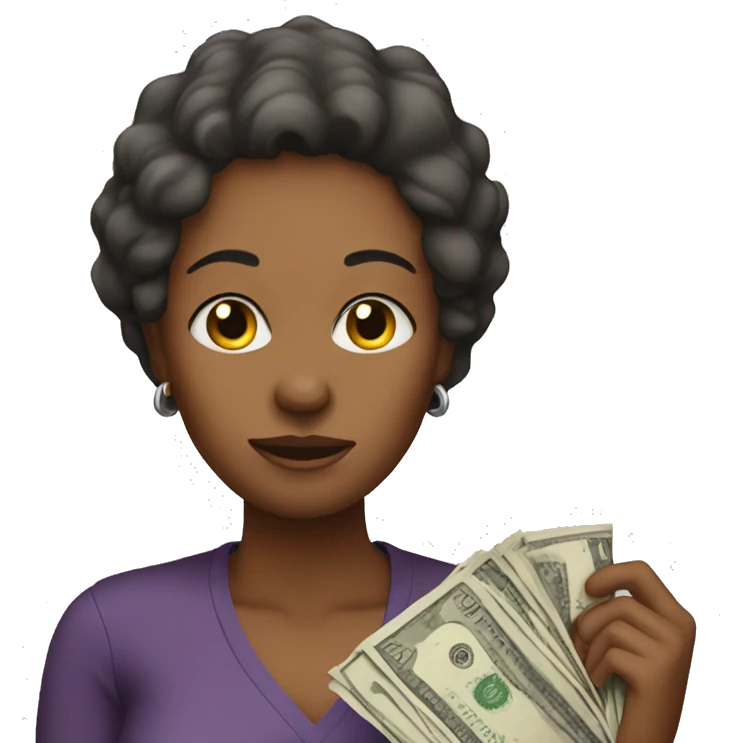 Mom without money emoji
