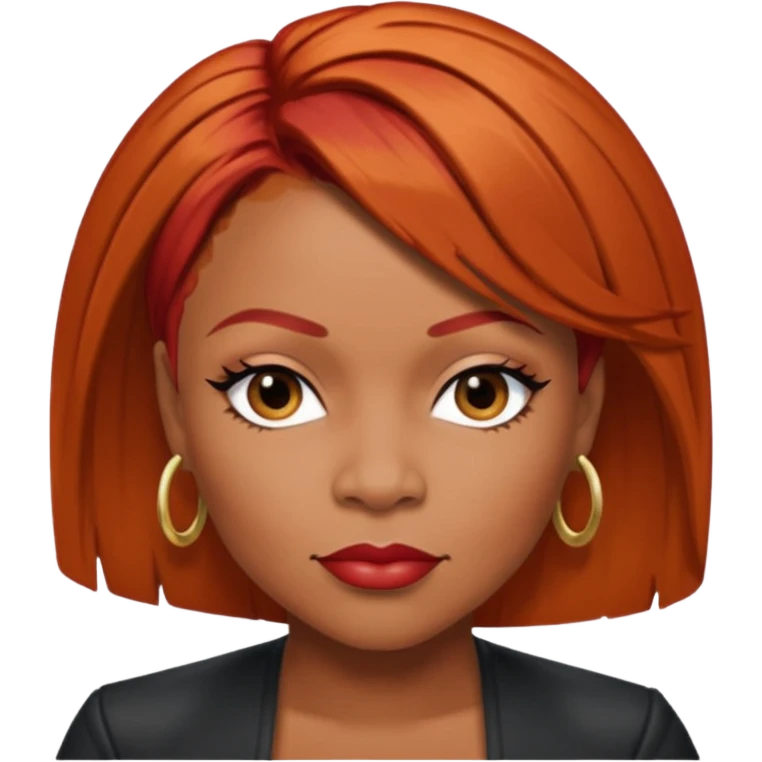 Tionne T-Boz Watkins with short red hair emoji