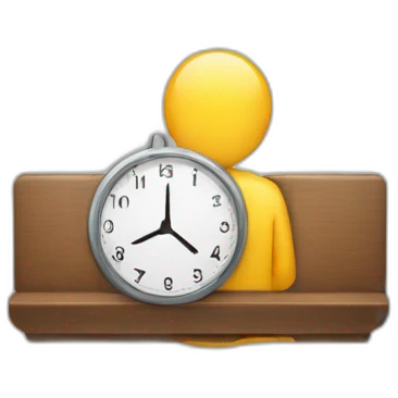 wait, time emoji