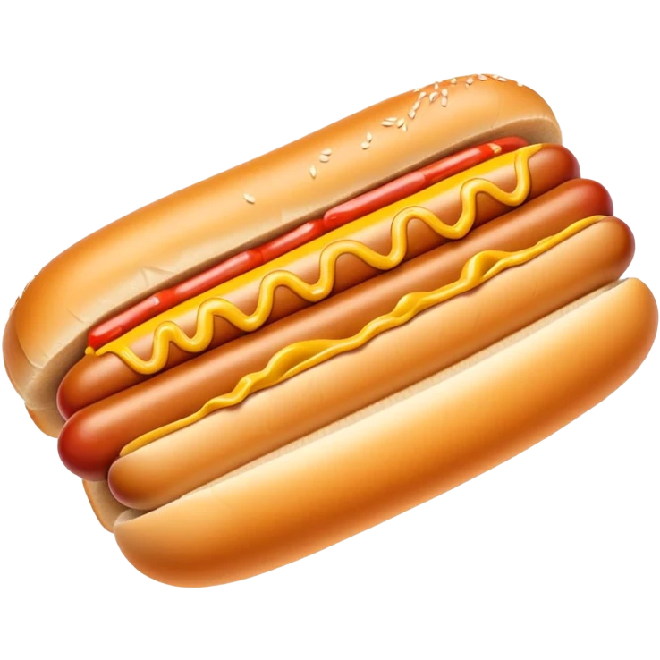 Hot dog emoji