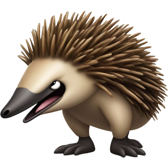 silly echidna emoji