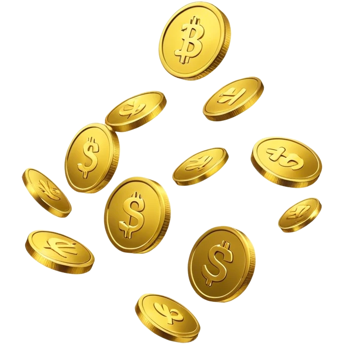 levitating coins emoji