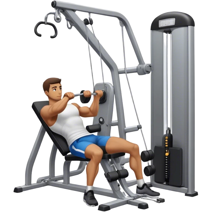 side-view man cable-machine tricep-pushdown emoji