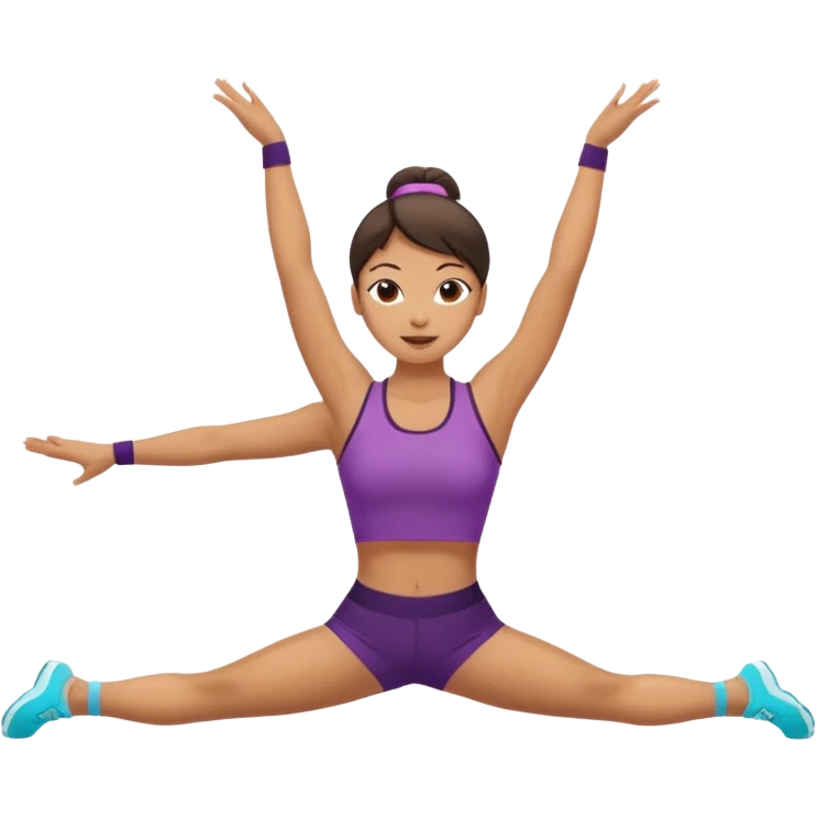 Woman doing the splits emoji