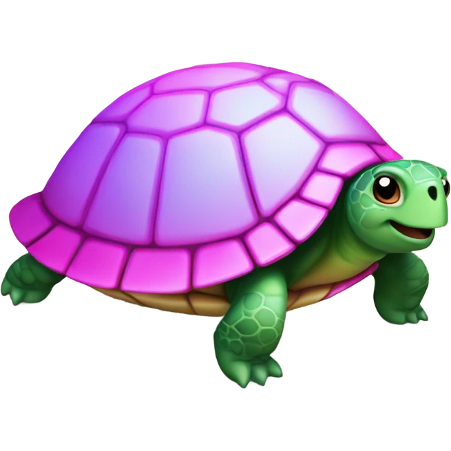 Pink turtle emoji