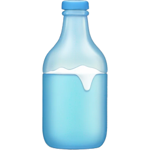 Kleines kücken mit baby flasche emoji