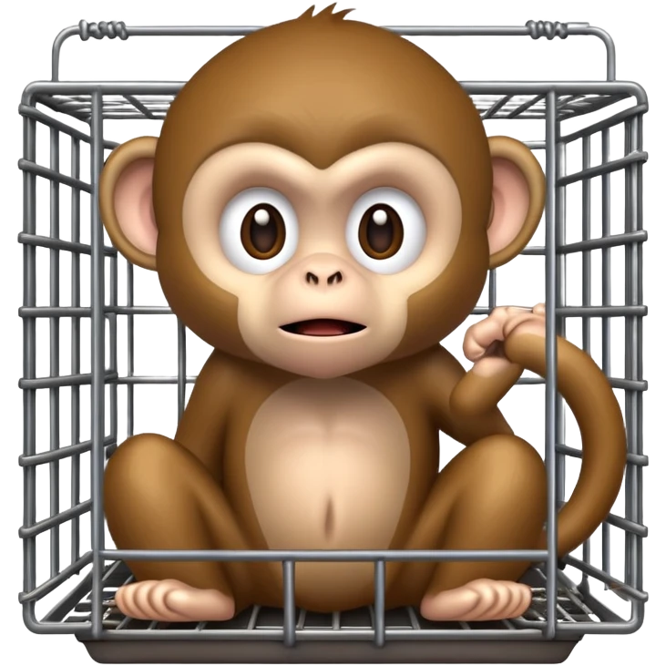 Monkey in a trap emoji