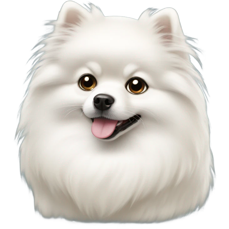 white pomerania emoji