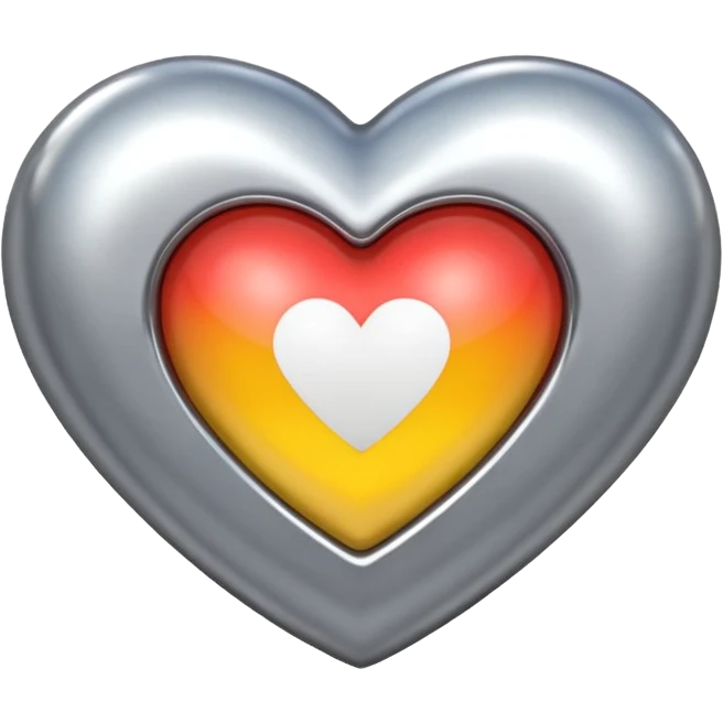 Chrome heart emoji