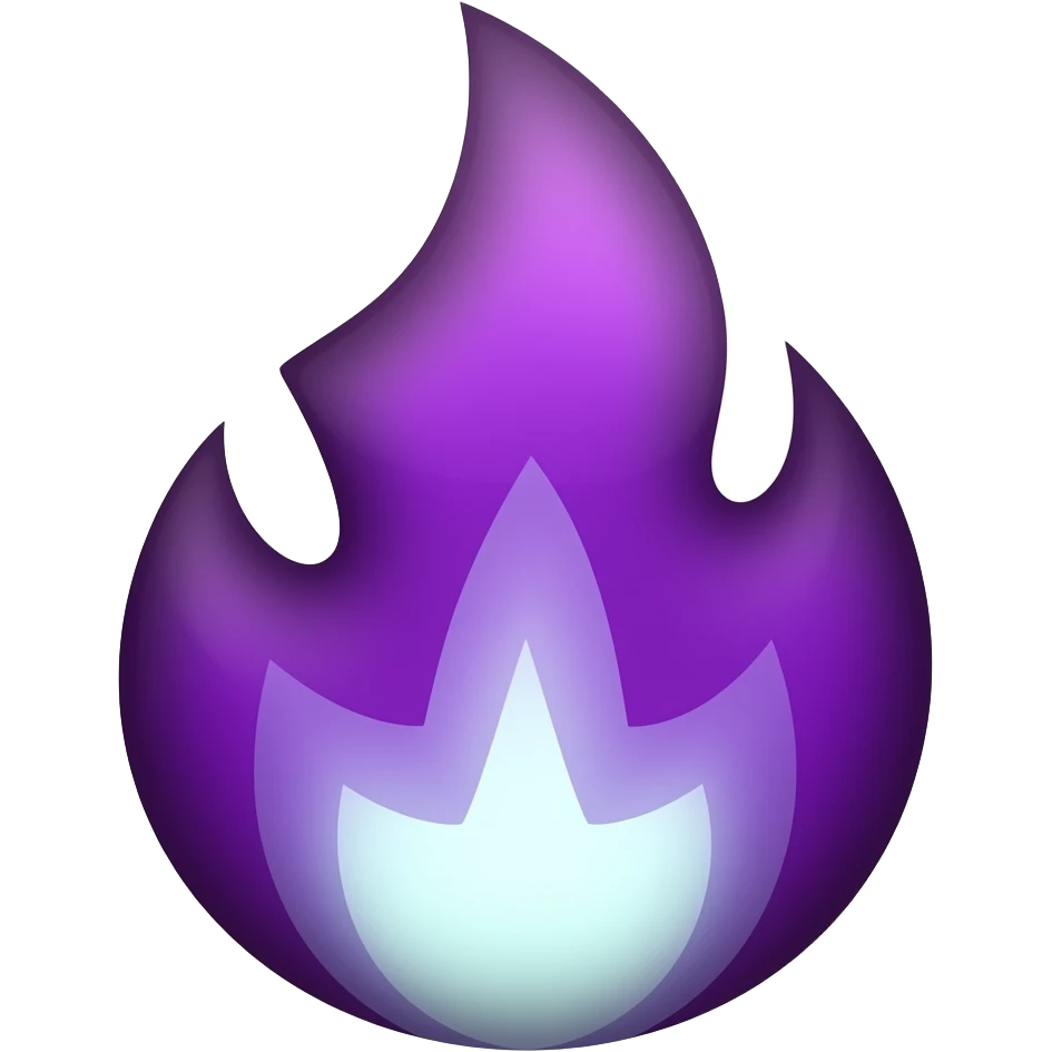 Purple fire emoji