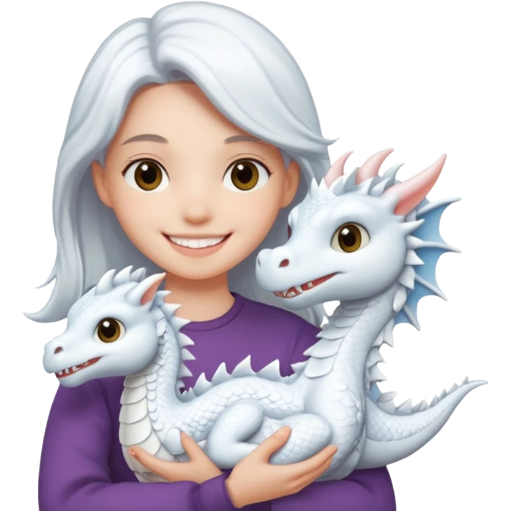Holding draco emoji