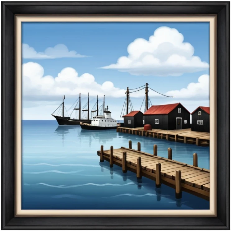 an old american port emoji