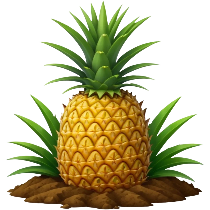 pineapple plant with ground emoji