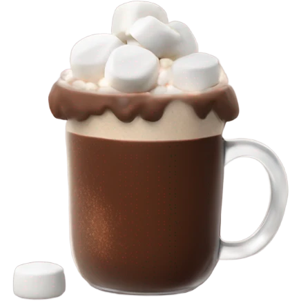 Hot chocolate with marshmallows  emoji