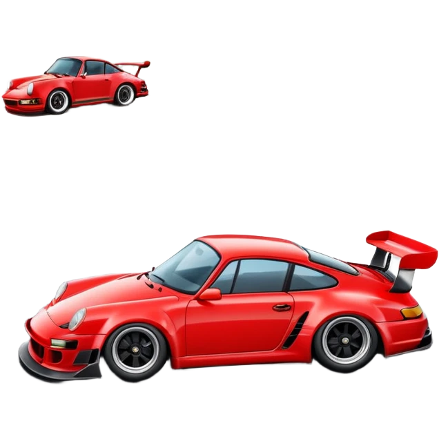 Red porshe drift  emoji