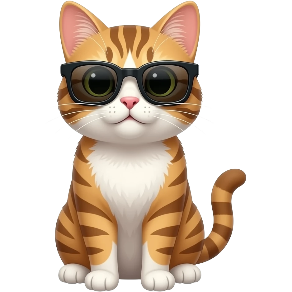 Cat wearing sunglasses emoji