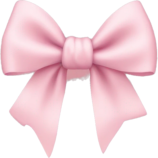 light pink bow on light pink bow emoji
