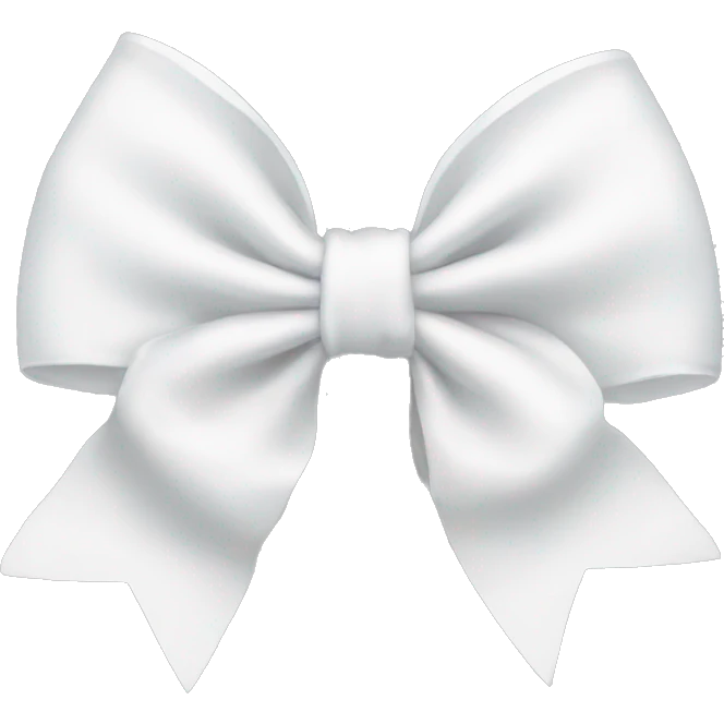 White bow emoji