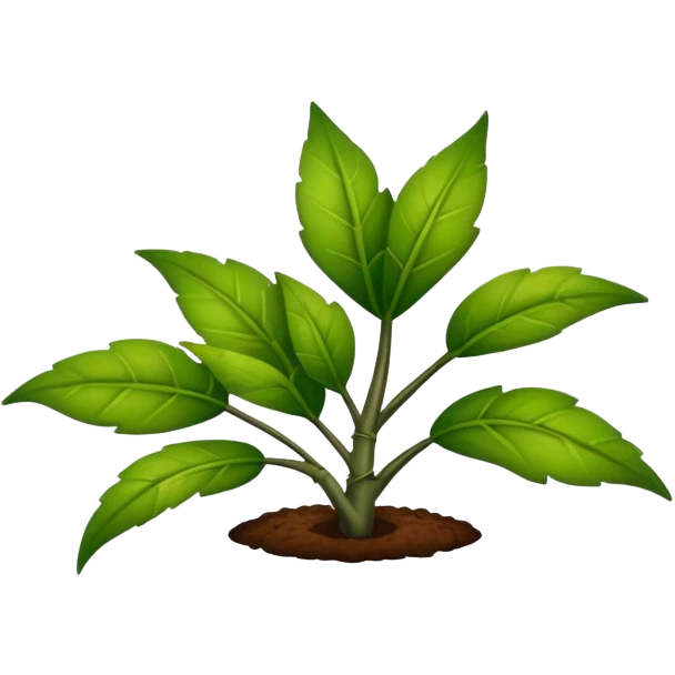 half dead half alive plant emoji