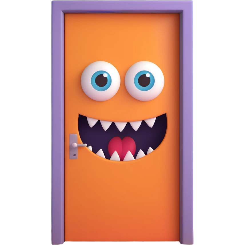 The door to my monster room emoji