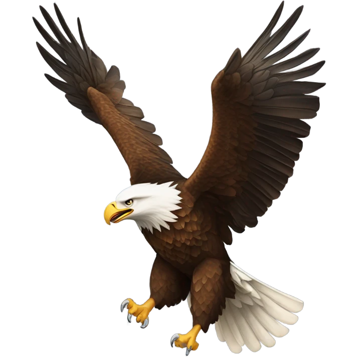 Eagle sweeping emoji