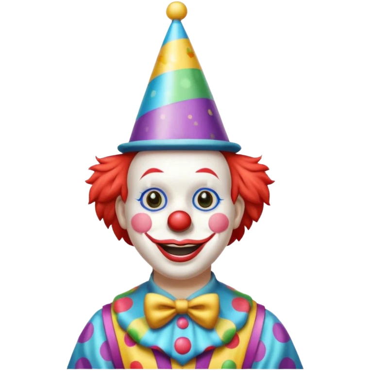 Clown on New Year’s Eve 2026 standing up  emoji