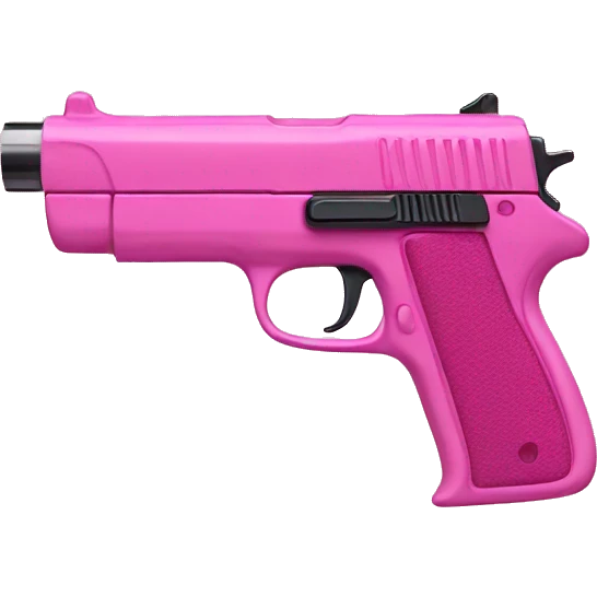 pink toy gun emoji