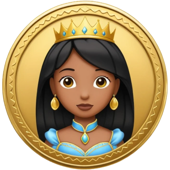 Black Brat Princess Coin emoji