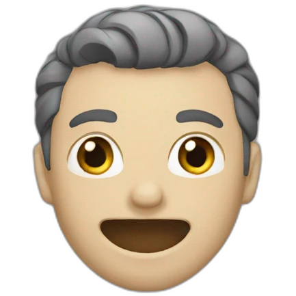 Emoji avec des onde à cauter emoji