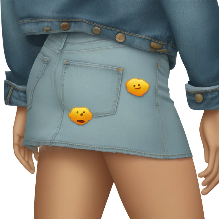 skirt over wise jeans emoji