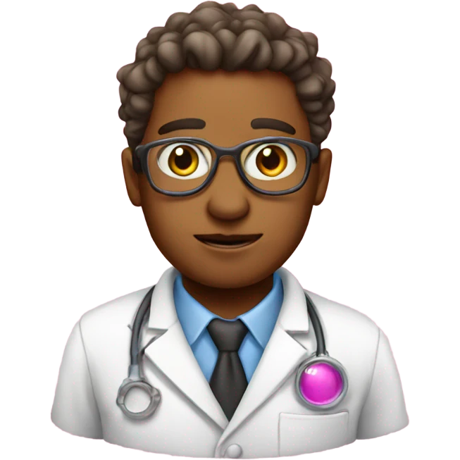 Pink science emoji