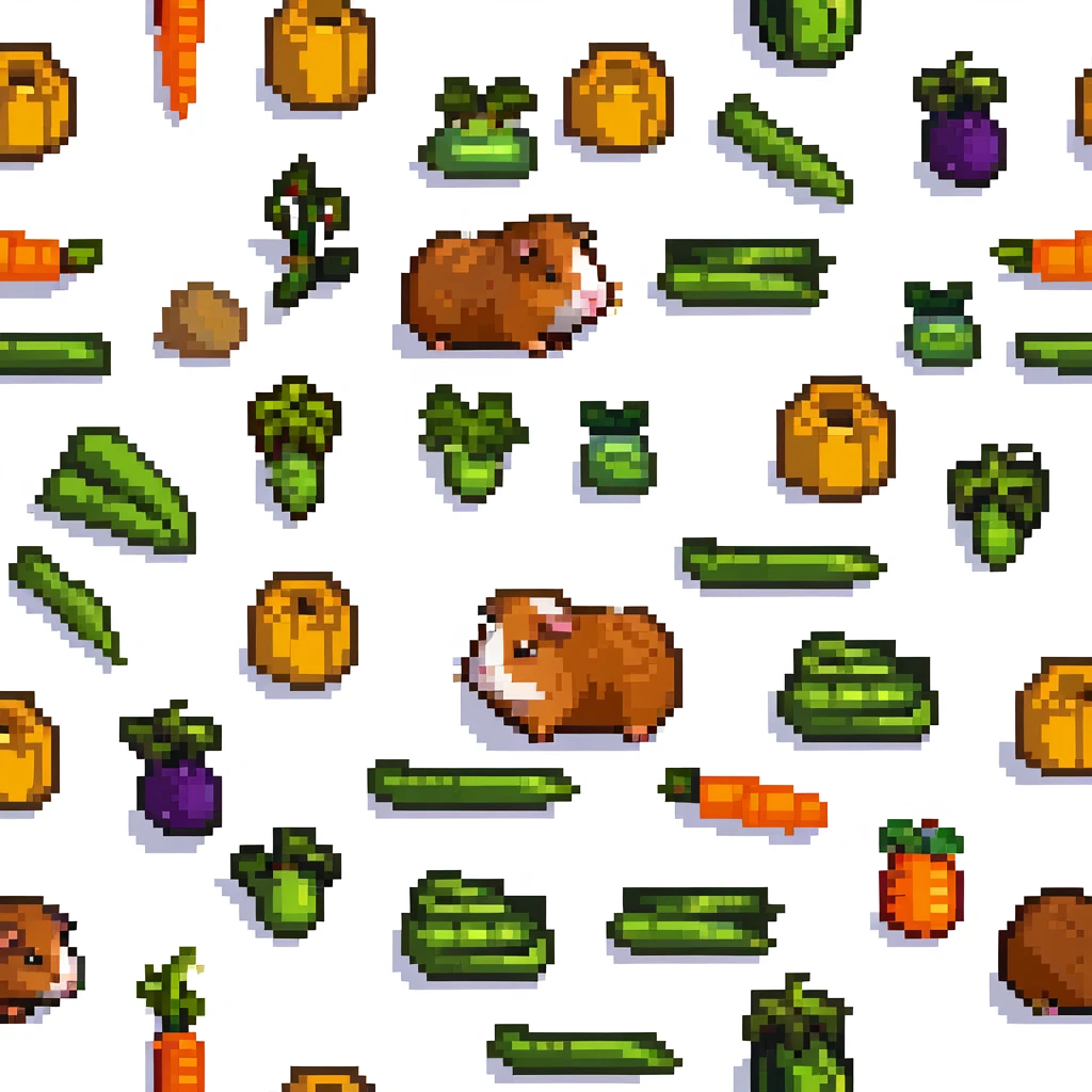 guinea pig eating vegetables emoji