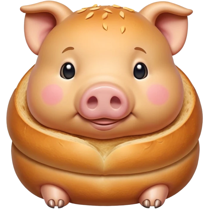 Fat bread pig emoji