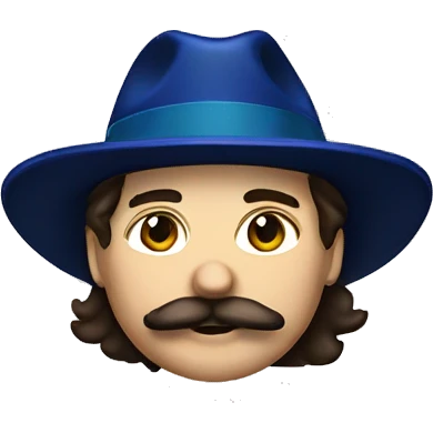 handsome brunette vancouver Canucks fan with moustache and hat emoji