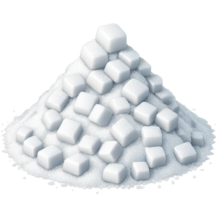 happy with pile of salt emoji