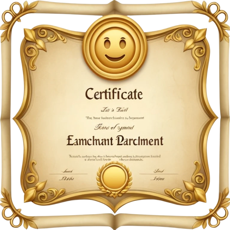 certificate emoji
