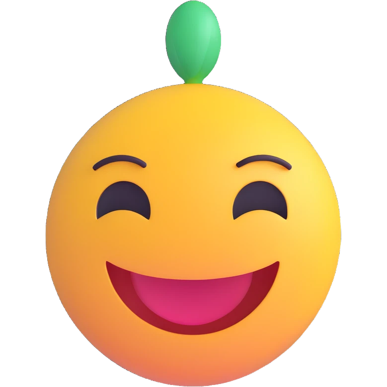 smiling face icon 3D style emoji