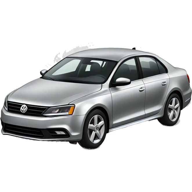 silver Jetta car emoji