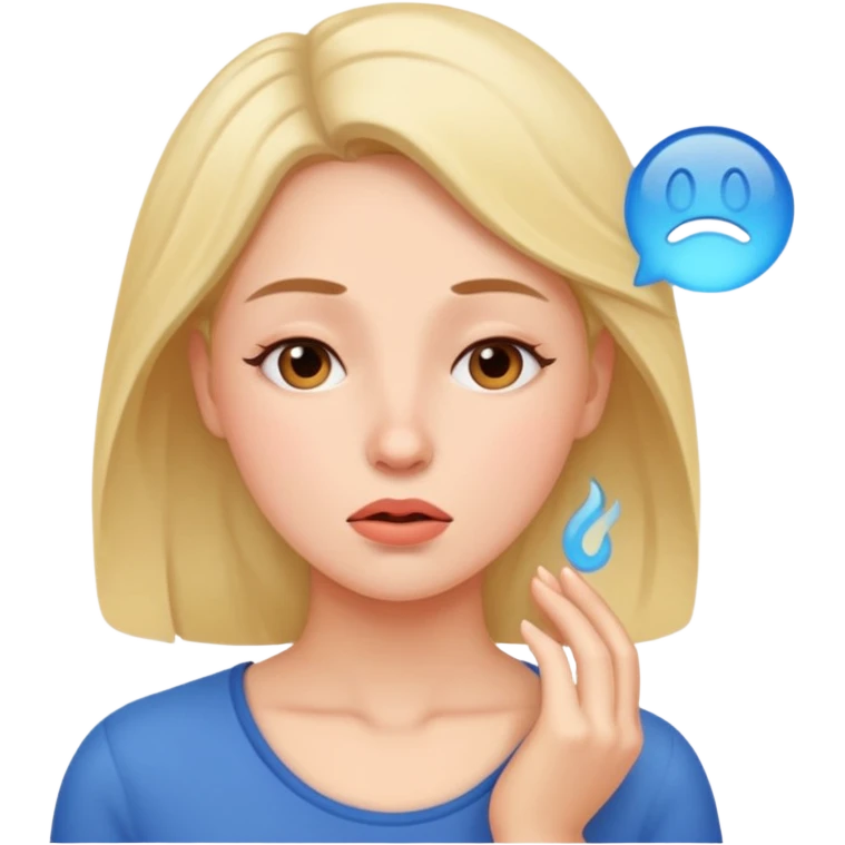 a woman taking dih emoji
