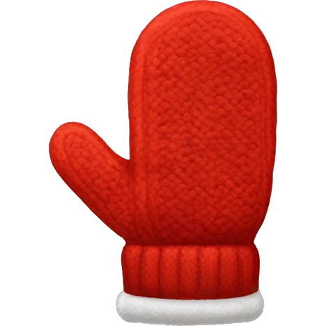 red mittens emoji