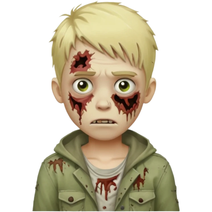 boy zombie with blonde hair emoji