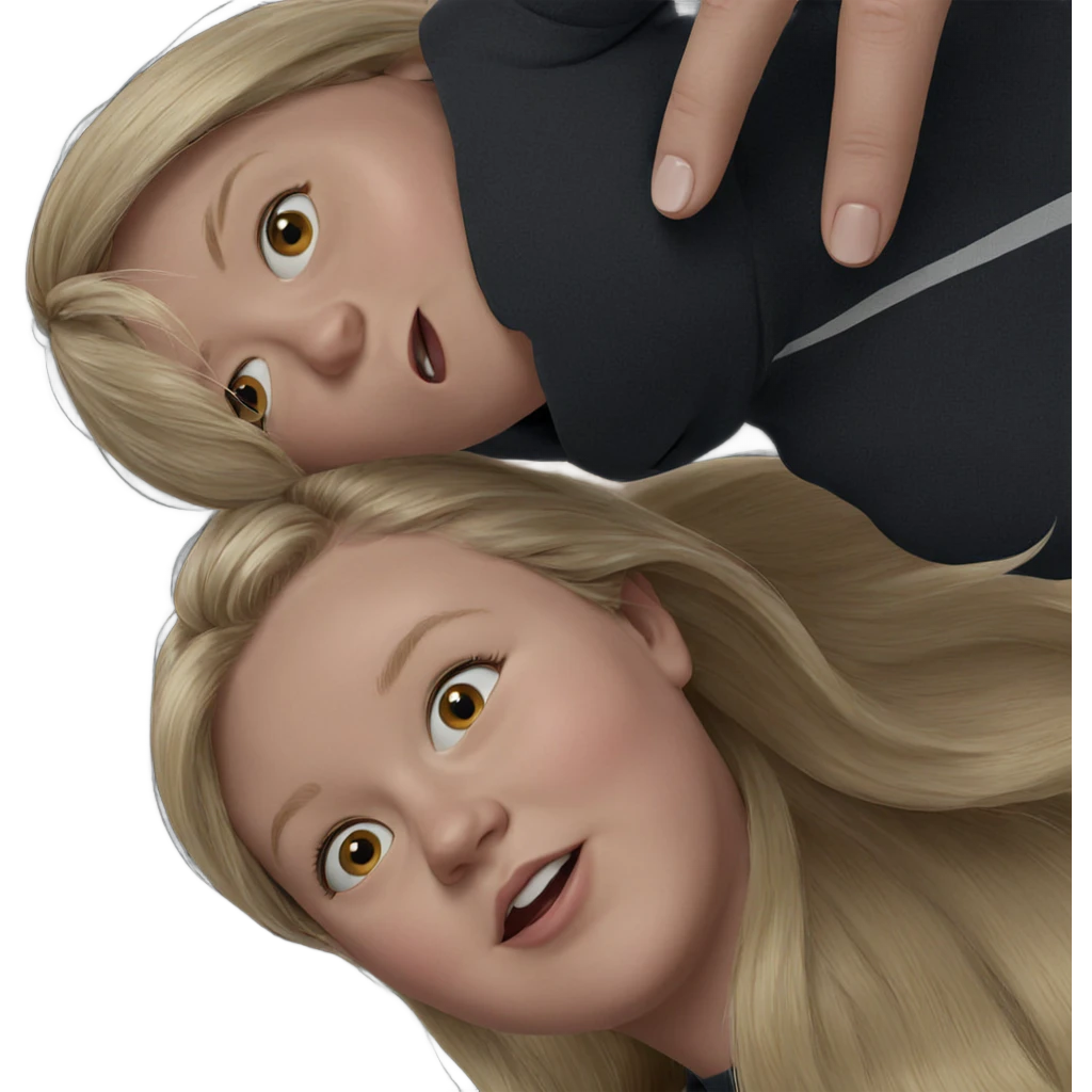 realistic blonde girl meme emoji